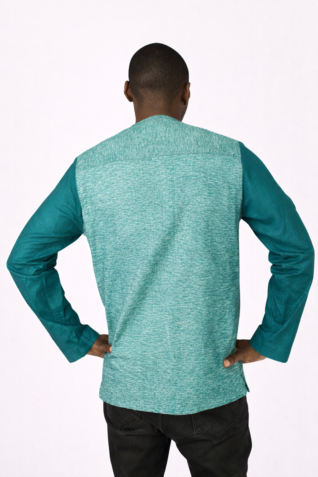 Tunique homme moderne Vert émeraude doux