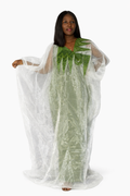 Boubou transparent brodé
