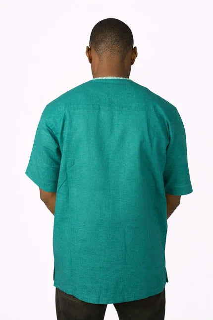 Tunique homme moderne Vert émeraude doux